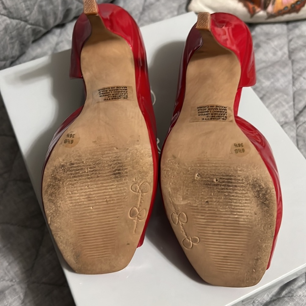 Jessica Simpson Josette red patent heels - Picture 6 of 7